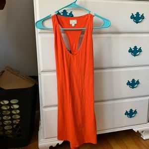 Orange mini dress